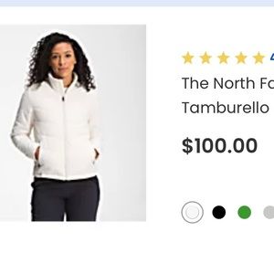 Women’s off white Northface Jacket XL, Like new.From academy PD $110. Asking $30